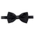 black silk bow tie