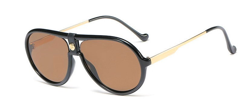 men's aviator sunglasses with brown lenses