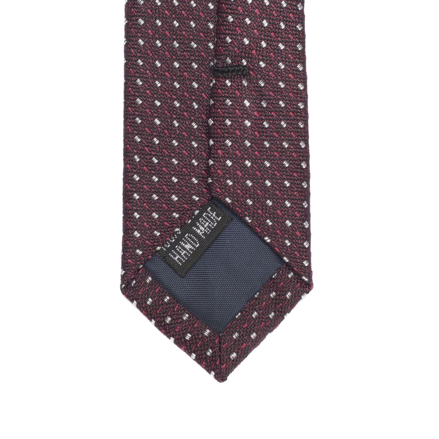 Burgundy silk tie