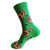 green paisley socks for him, mens socks, paisley socks, bright socks, bold socks, office socks, funky socks, cheaper alternative to Happy Socks