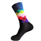 men's socks, navy socks with pink and green check pattern, comfy socks, combed cotton socks for men, cheaper Happy Socks alternatives