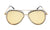 Yellow sunglasses for men, sunglasses with wraparound effect, yellow aviators